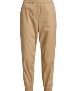 Derek Lam 10 Crosby Phoenix Cotton Poplin Joggers Black