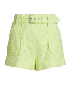 Derek Lam 10 Crosby Monterey Belted Eyelet Shorts