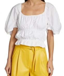 Derek Lam 10 Crosby Elora Cotton Puff-Sleeve Blouse -HERMÈS And Derek Lam 10 Crosby Sales unnamed file 1102