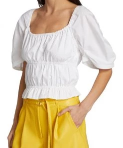 Derek Lam 10 Crosby Elora Cotton Puff-Sleeve Blouse -HERMÈS And Derek Lam 10 Crosby Sales unnamed file 1103