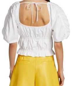 Derek Lam 10 Crosby Elora Cotton Puff-Sleeve Blouse -HERMÈS And Derek Lam 10 Crosby Sales unnamed file 1104