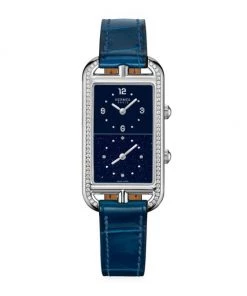 HERMÈS Nantucket Diamond Alligator-Strap Watch