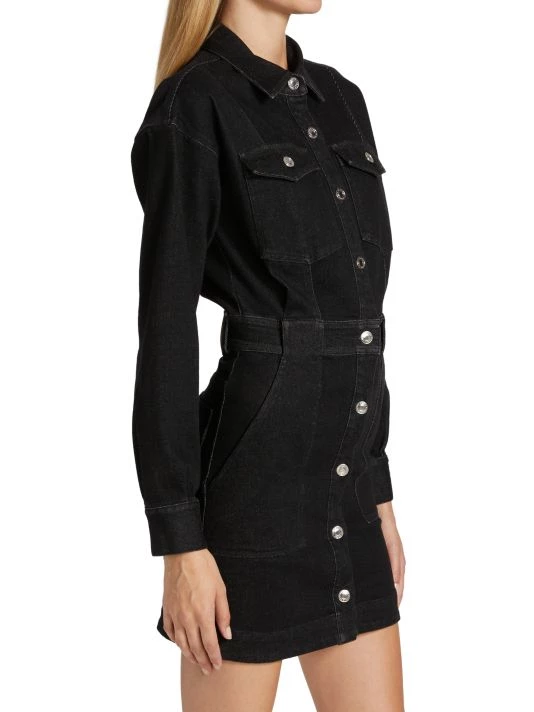 Derek Lam 10 Crosby Lyla Utility Denim Dress 6 Derek Lam 10 Crosby Lyla Utility Denim Dress - Image 4