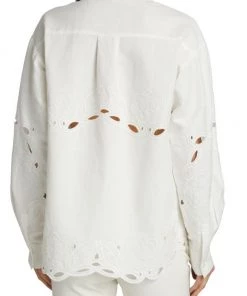 Derek Lam 10 Crosby Brielle Eyelet Button-Front Blouse -HERMÈS And Derek Lam 10 Crosby Sales unnamed file 1118