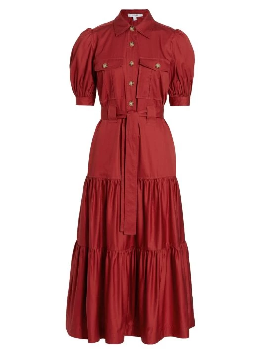 Derek Lam 10 Crosby Buffy Cotton Poplin Utility Dress White 9 Derek Lam 10 Crosby Buffy Cotton Poplin Utility Dress White - Image 7