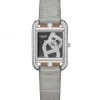 HERMÈS Cape Cod Chain D'Ancre Stainless Steel, Diamond & Alligator Leather Strap Watch