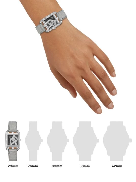 HERMÈS Cape Cod Chain D'Ancre Stainless Steel, Diamond & Alligator Leather Strap Watch 4 HERMÈS Cape Cod Chain D'Ancre Stainless Steel, Diamond & Alligator Leather Strap Watch - Image 2