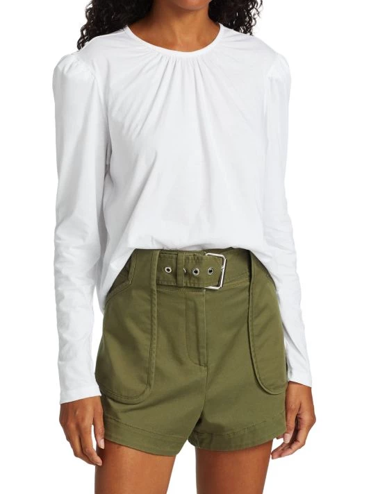 Derek Lam 10 Crosby Kary Long Puff-Sleeve T-Shirt 5 Derek Lam 10 Crosby Kary Long Puff-Sleeve T-Shirt - Image 3