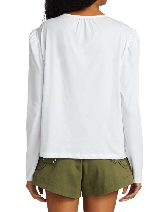 Derek Lam 10 Crosby Kary Long Puff-Sleeve T-Shirt 7 Derek Lam 10 Crosby Kary Long Puff-Sleeve T-Shirt - Image 5