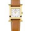 HERMÈS Heure H 21MM Goldplated & Leather Strap Watch -HERMÈS And Derek Lam 10 Crosby Sales unnamed file 281