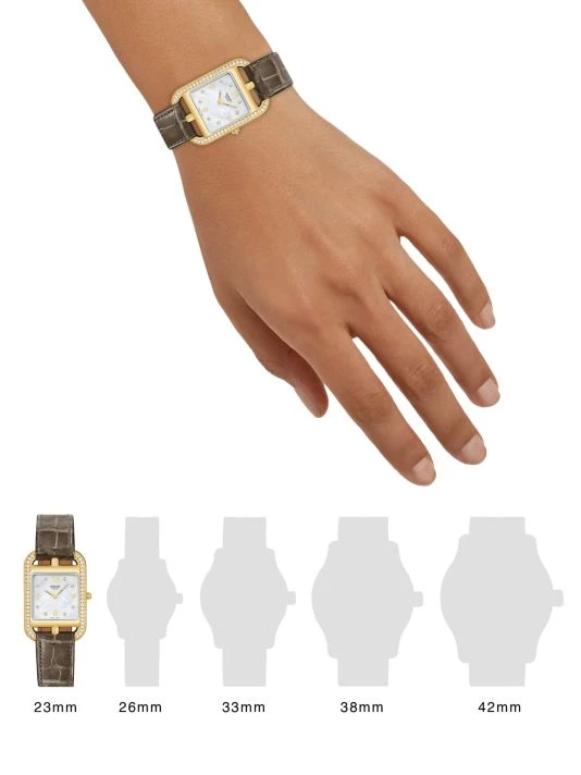 HERMÈS Cape Cod 29MM Diamond, 18K Yellow Gold & Alligator Strap Watch 4 HERMÈS Cape Cod 29MM Diamond, 18K Yellow Gold & Alligator Strap Watch - Image 2