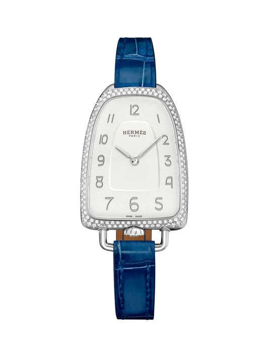 HERMÈS Galop 26MM Diamond, Stainless Steel & Alligator Strap Watch 1 HERMÈS Galop 26MM Diamond, Stainless Steel & Alligator Strap Watch