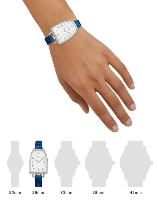 HERMÈS Galop 26MM Diamond, Stainless Steel & Alligator Strap Watch 2 HERMÈS Galop 26MM Diamond, Stainless Steel & Alligator Strap Watch - Image 2