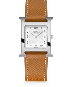HERMÈS Heure H 26MM Stainless Steel & Leather-Strap Watch