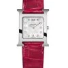 HERMÈS Heure H 26MM Diamond, Stainless Steel & Alligator Strap Watch