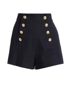 Derek Lam 10 Crosby Robertson Stretch Twill Shorts Soft White