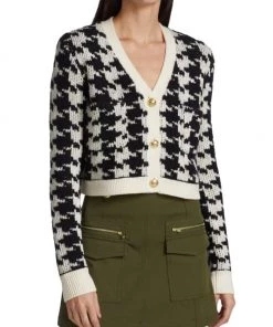 Derek Lam 10 Crosby Molly Wool-Blend Houndstooth Crop Cardigan -HERMÈS And Derek Lam 10 Crosby Sales unnamed file 476