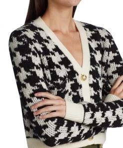 Derek Lam 10 Crosby Molly Wool-Blend Houndstooth Crop Cardigan -HERMÈS And Derek Lam 10 Crosby Sales unnamed file 479