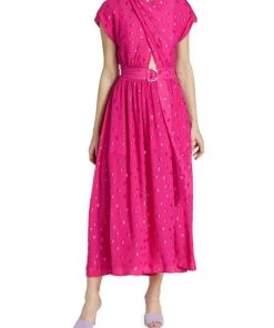 Derek Lam 10 Crosby Celeste Belted Glitter-Embellished Midi-Dress -HERMÈS And Derek Lam 10 Crosby Sales unnamed file 494