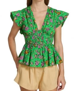 Derek Lam 10 Crosby Roselyn Ruffle-Sleeve Top -HERMÈS And Derek Lam 10 Crosby Sales unnamed file 508