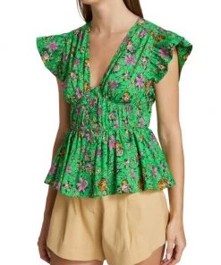 Derek Lam 10 Crosby Roselyn Ruffle-Sleeve Top -HERMÈS And Derek Lam 10 Crosby Sales unnamed file 509