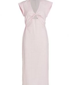 Derek Lam 10 Crosby Barbara Twist-Front Midi-Dress