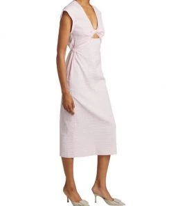 Derek Lam 10 Crosby Barbara Twist-Front Midi-Dress -HERMÈS And Derek Lam 10 Crosby Sales unnamed file 515