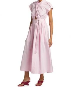 Derek Lam 10 Crosby Celeste Wrap-Front Cutout Midi-Dress -HERMÈS And Derek Lam 10 Crosby Sales unnamed file 522