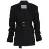 Derek Lam 10 Crosby Harrison Belted Gathered-Sleeve Blazer