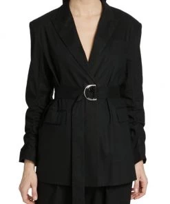 Derek Lam 10 Crosby Harrison Belted Gathered-Sleeve Blazer -HERMÈS And Derek Lam 10 Crosby Sales unnamed file 555