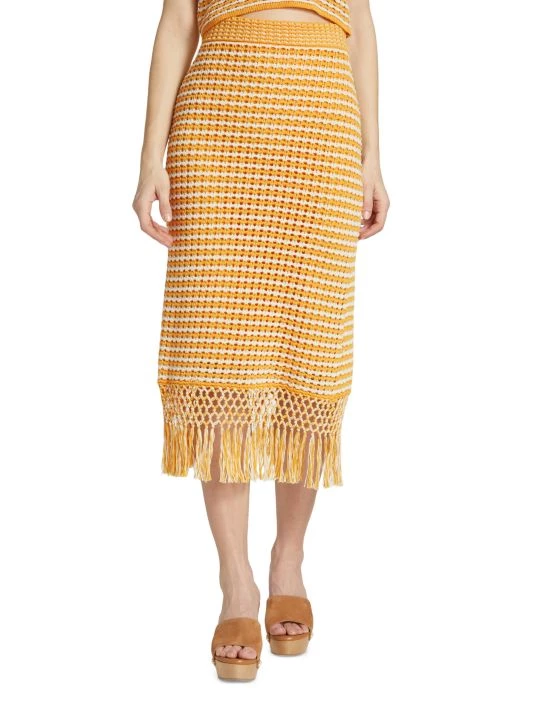 Derek Lam 10 Crosby Emerie Fringe Skirt 5 Derek Lam 10 Crosby Emerie Fringe Skirt - Image 3