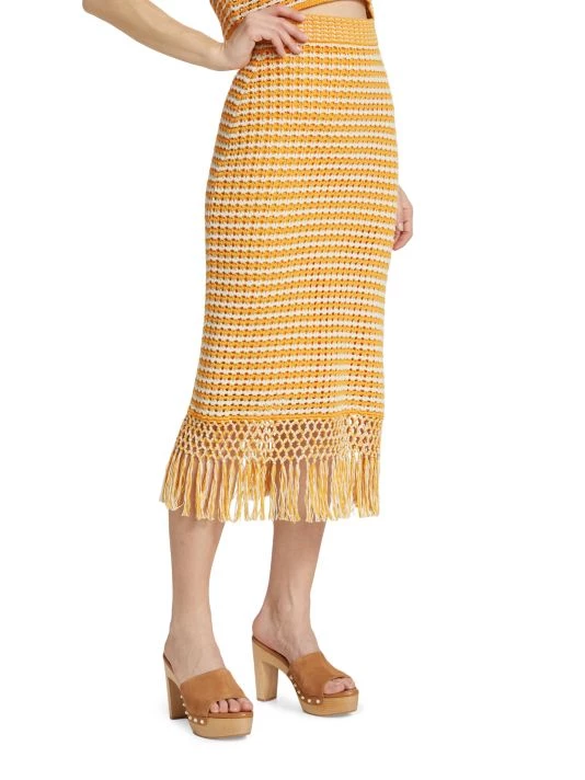 Derek Lam 10 Crosby Emerie Fringe Skirt 6 Derek Lam 10 Crosby Emerie Fringe Skirt - Image 4