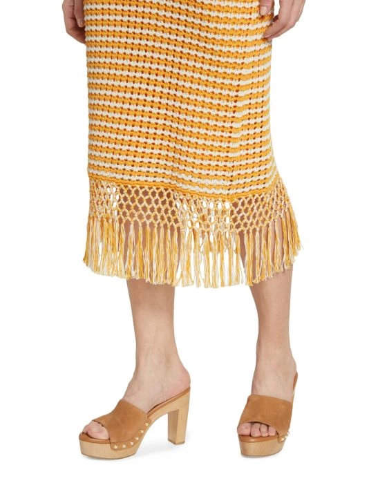 Derek Lam 10 Crosby Emerie Fringe Skirt 8 Derek Lam 10 Crosby Emerie Fringe Skirt - Image 6