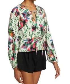 Derek Lam 10 Crosby Breanna Long-Sleeve Tie Top -HERMÈS And Derek Lam 10 Crosby Sales unnamed file 631