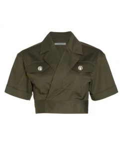 Derek Lam 10 Crosby Ragean Utility Crop Top