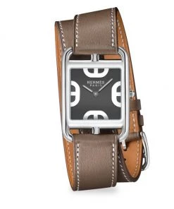 HERMÈS Cape Cod 29MM Stainless Steel & Leather Double-Wrap Strap Watch
