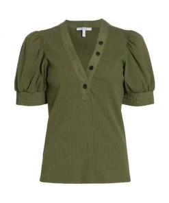 Derek Lam 10 Crosby Heather Ribbed Cotton-Blend T-Shirt Black -HERMÈS And Derek Lam 10 Crosby Sales unnamed file 703