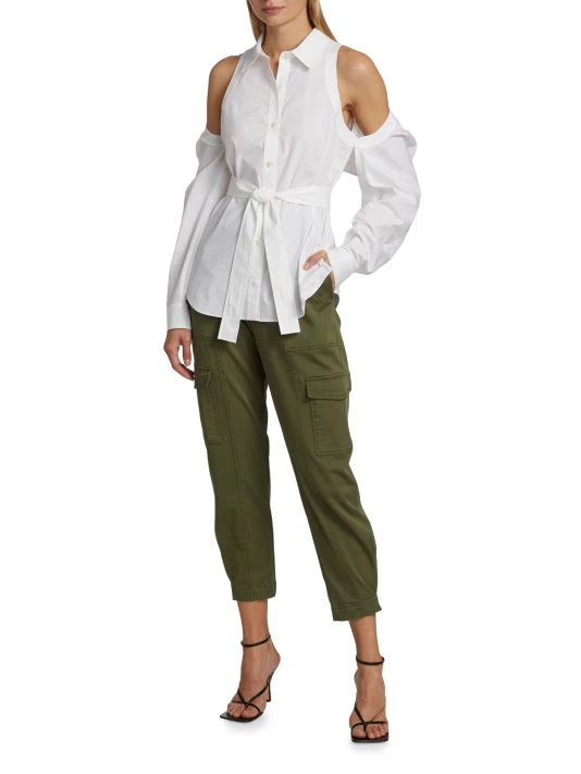 Derek Lam 10 Crosby Casper Convertible Belted Shirt Magenta 4 Derek Lam 10 Crosby Casper Convertible Belted Shirt Magenta - Image 2