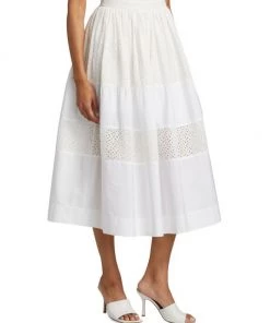 Derek Lam 10 Crosby Danna Tiered Eyelet Midi-Skirt -HERMÈS And Derek Lam 10 Crosby Sales unnamed file 718