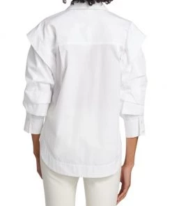 Derek Lam 10 Crosby Marley Ruched Sleeve Button Down -HERMÈS And Derek Lam 10 Crosby Sales unnamed file 733