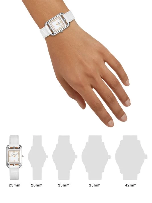 HERMÈS Cape Cod Stainless Steel, Diamond & Alligator Leather Strap Watch 3 HERMÈS Cape Cod Stainless Steel, Diamond & Alligator Leather Strap Watch - Image 2