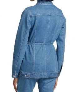 Derek Lam 10 Crosby Luca Wavy-Seam Belted Denim Jacket -HERMÈS And Derek Lam 10 Crosby Sales unnamed file 779
