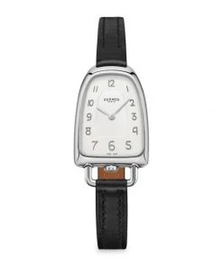 HERMÈS Galop 26MM Stainless Steel & Leather Strap Watch