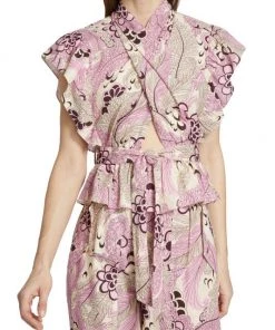 Derek Lam 10 Crosby Brynn Ruffle Wrap Top -HERMÈS And Derek Lam 10 Crosby Sales unnamed file 784