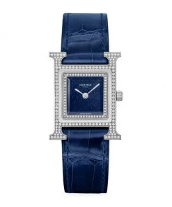 HERMÈS Heure H Stainless Steel & Diamond Watch