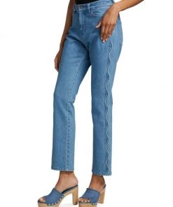 Derek Lam 10 Crosby Paloma Wavy-Seam High-Rise Slim-Fit Jeans -HERMÈS And Derek Lam 10 Crosby Sales unnamed file 804