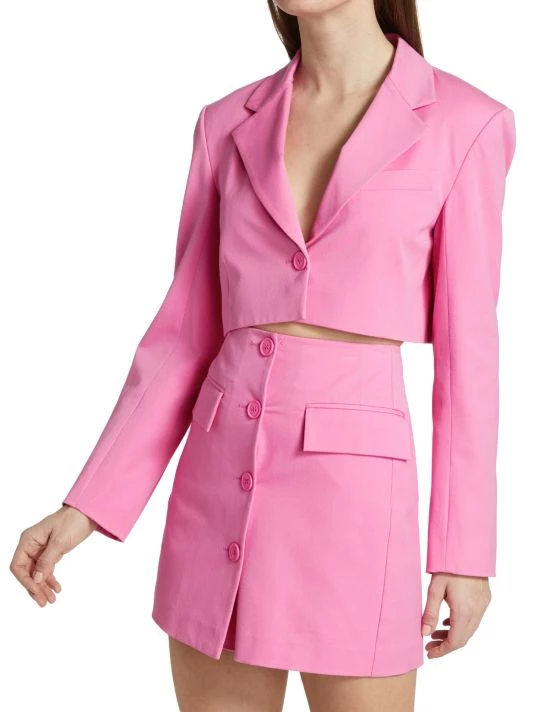 Derek Lam 10 Crosby Courtney Cropped Single-Breasted Blazer 6 Derek Lam 10 Crosby Courtney Cropped Single-Breasted Blazer - Image 4