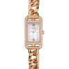 HERMÈS Nantucket 18K Rose Gold & Diamond Bracelet Watch