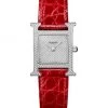 HERMÈS Heure H Stainless Steel, Diamond & Alligator Leather Strap Watch