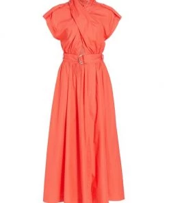 Derek Lam 10 Crosby Celeste Wrap Dress White